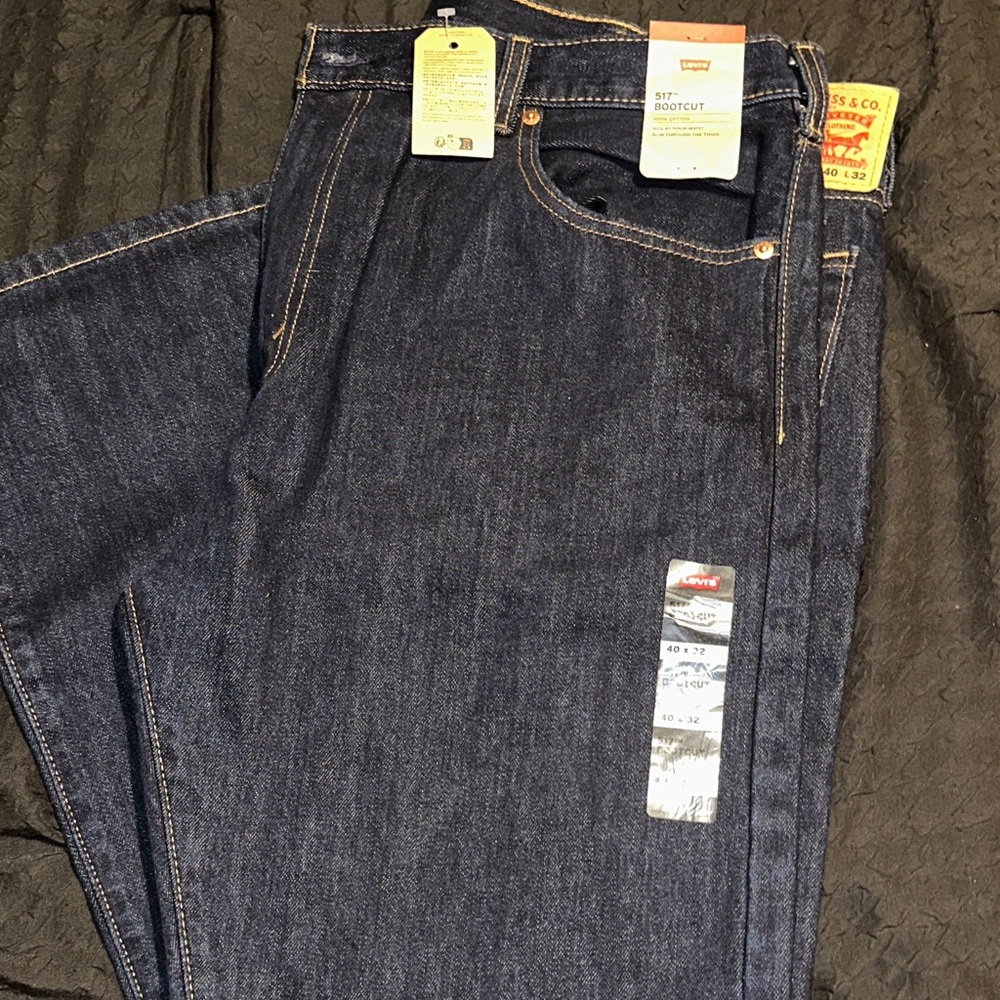 Levi's Men's Dark Blue Bootcut Jeans